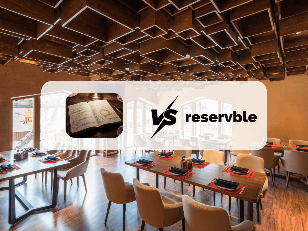 Duelo de reservas de mesas: libreta en papel vs Reservble